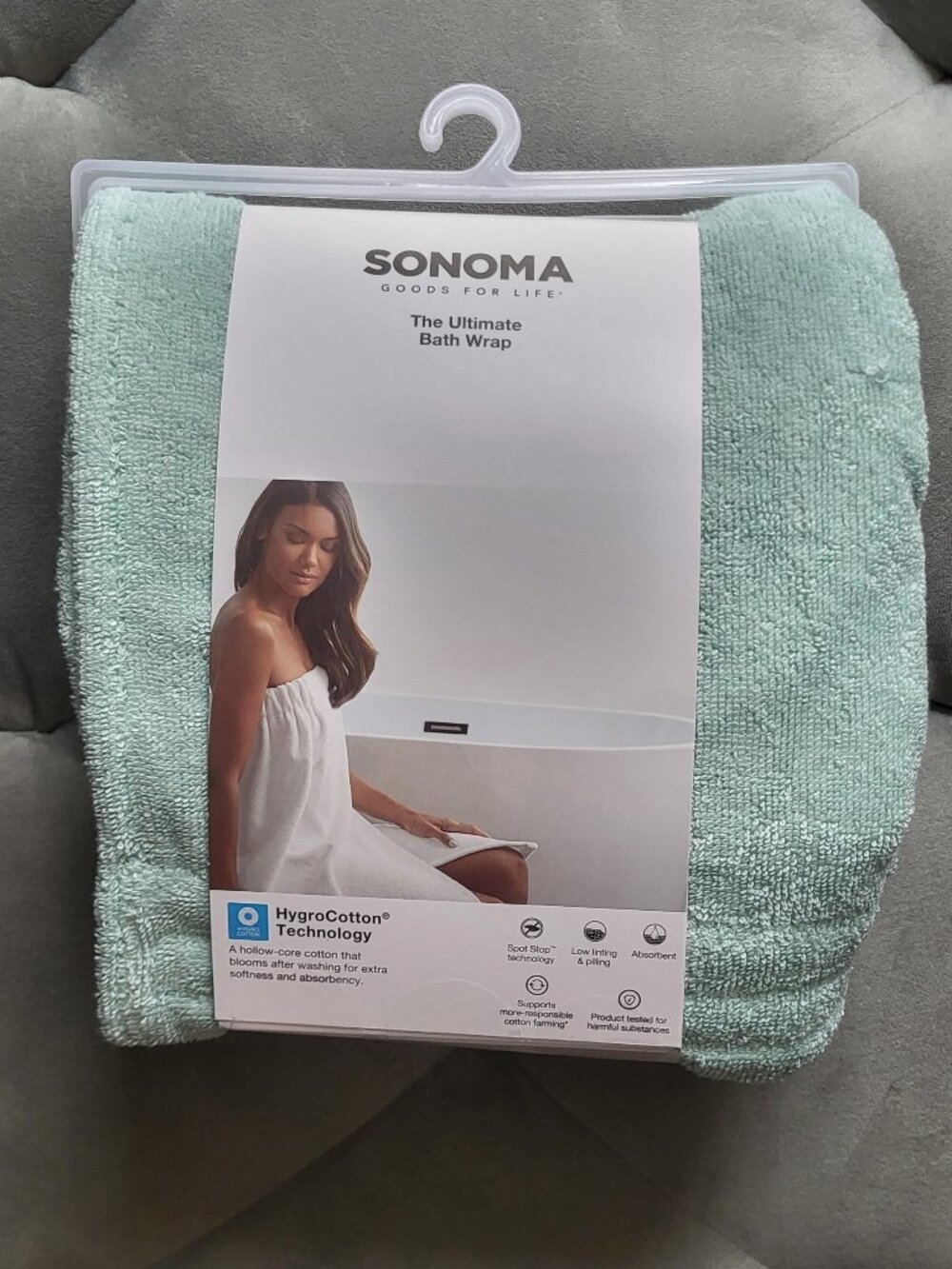 Light Green Sonoma Bath Wrap